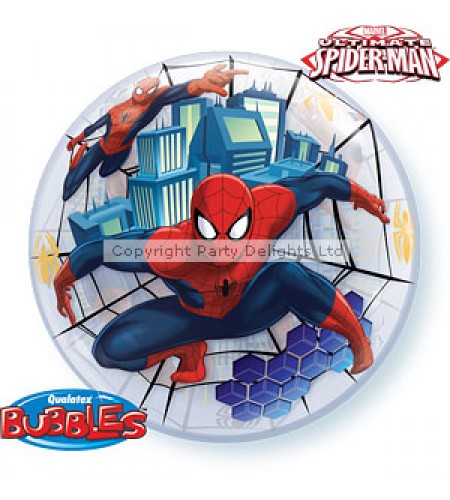 BALÃO BUBBLES HOMEM ARANHA 22"